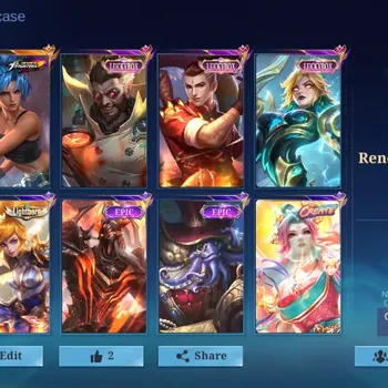 Mobile Legends: Bang Bang Accounts Collector Hero 133|Skin 230|Ex Glory 52|KOF Karina,Luckybox(Eudora,Chou,Roger),Create Luo