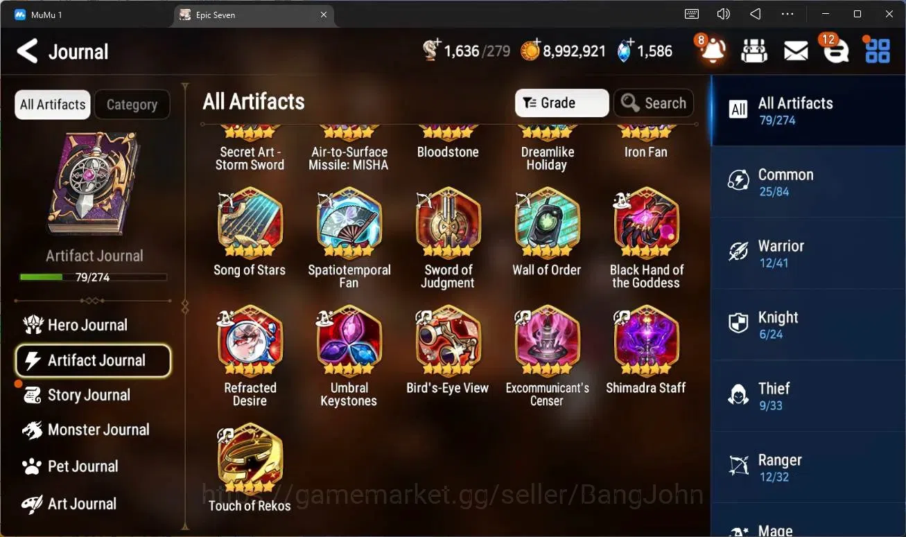 Epic Seven Accounts High-End Global Unverif |8 ML (LOT Scales,SN Yulha,US Choux,R Violet,A Shadow,A Vildred Etc)|PoH ON|SS 10
