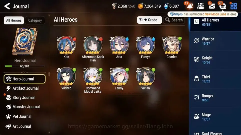 Epic Seven Accounts Global | 5 ML(BArunka,LCBellona,LWPeira,SNYulha,DD image 16