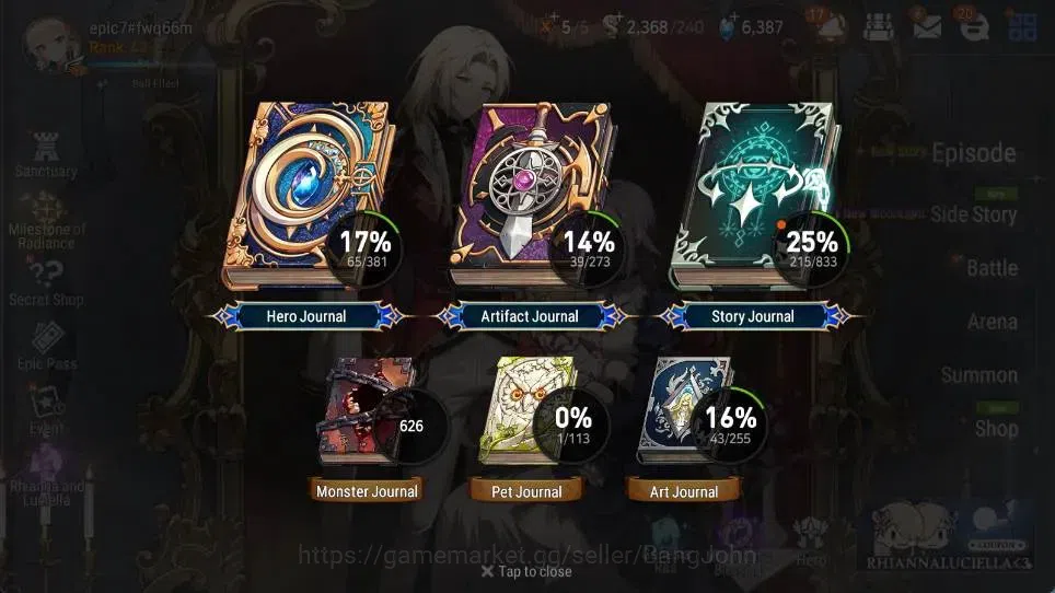 Epic Seven Accounts Global | 5 ML(BArunka,LCBellona,LWPeira,SNYulha,DD image 18