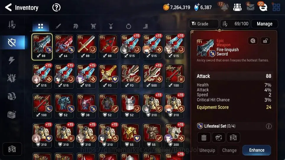 Epic Seven Accounts Global | 5 ML(BArunka,LCBellona,LWPeira,SNYulha,DD image 9
