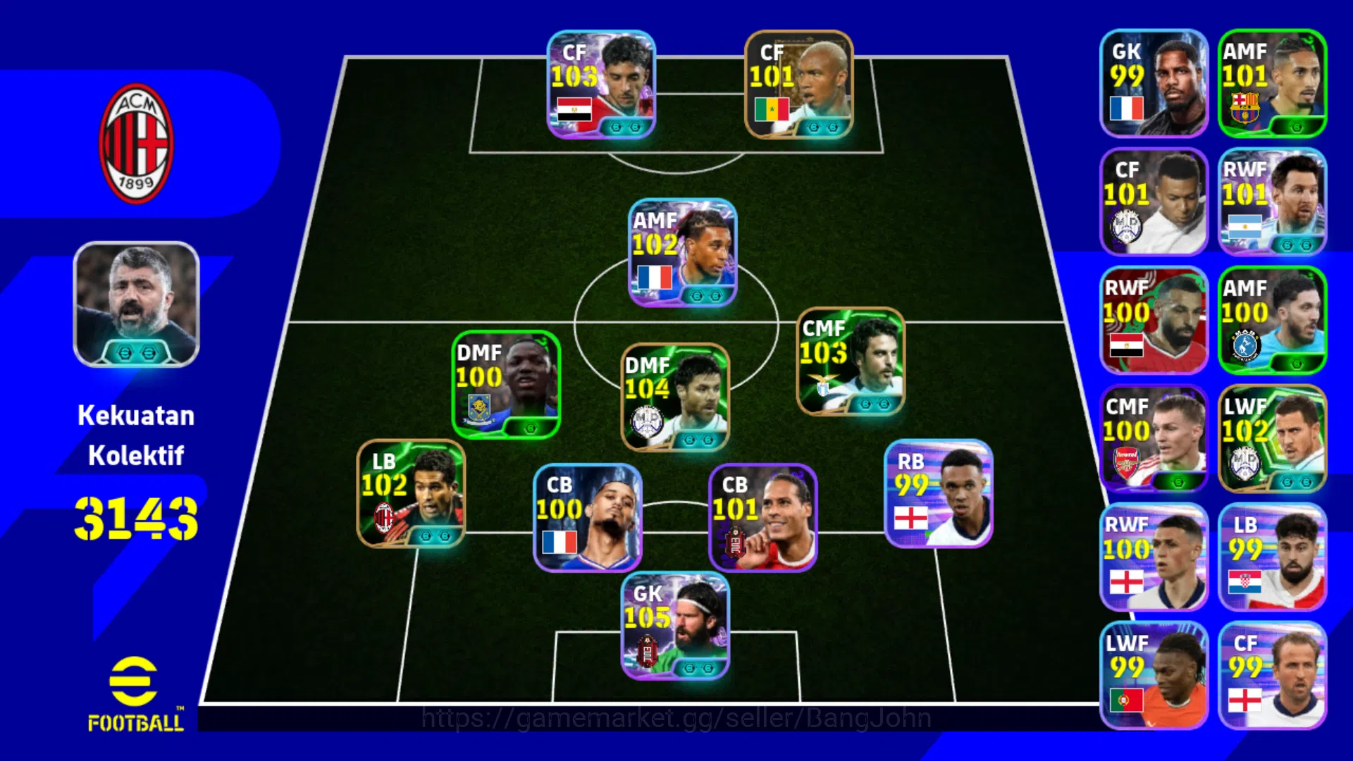 Power 3143 | Alisson Becker Show Time | Omar Marmoush Show Time | Xabi Alonso ~ EFB300B eFootball Others Power 3143 | Alisson Becker Show Time | Omar Marmo image 1