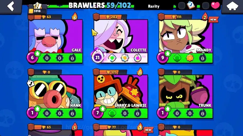 Brawl Stars Accounts 5918 Trophy|6,7K Bling|59 Brawler 3 Max[Colete,Jan image 14