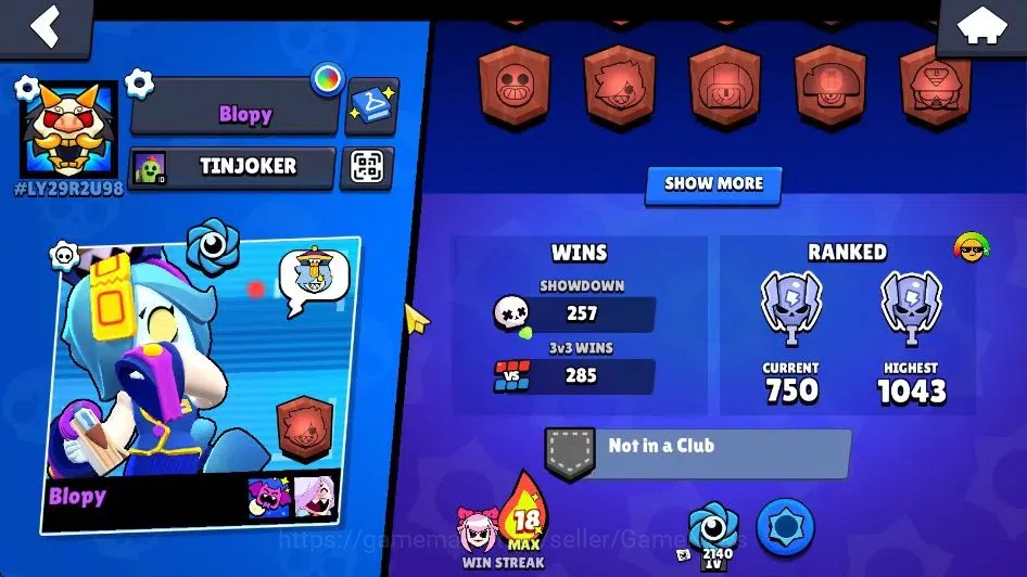 Brawl Stars Accounts 5918 Trophy|6,7K Bling|59 Brawler 3 Max[Colete,Jan image 3