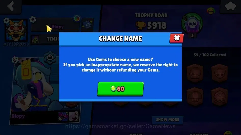 Brawl Stars Accounts 5918 Trophy|6,7K Bling|59 Brawler 3 Max[Colete,Jan image 5