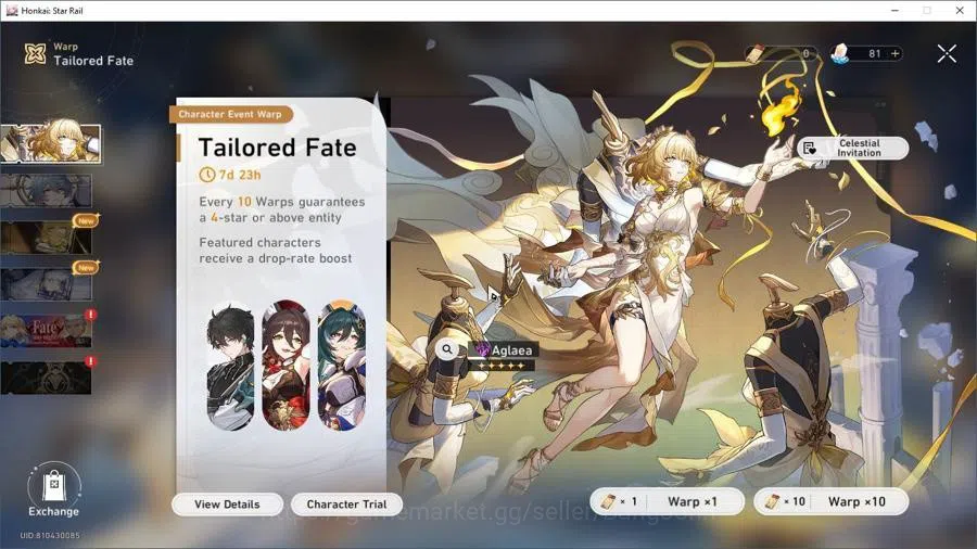 Honkai Star Rail Accounts ASIA TL70|Acheron E1S1|Ruan Mei E2|Dahlia E1|Phain image 1