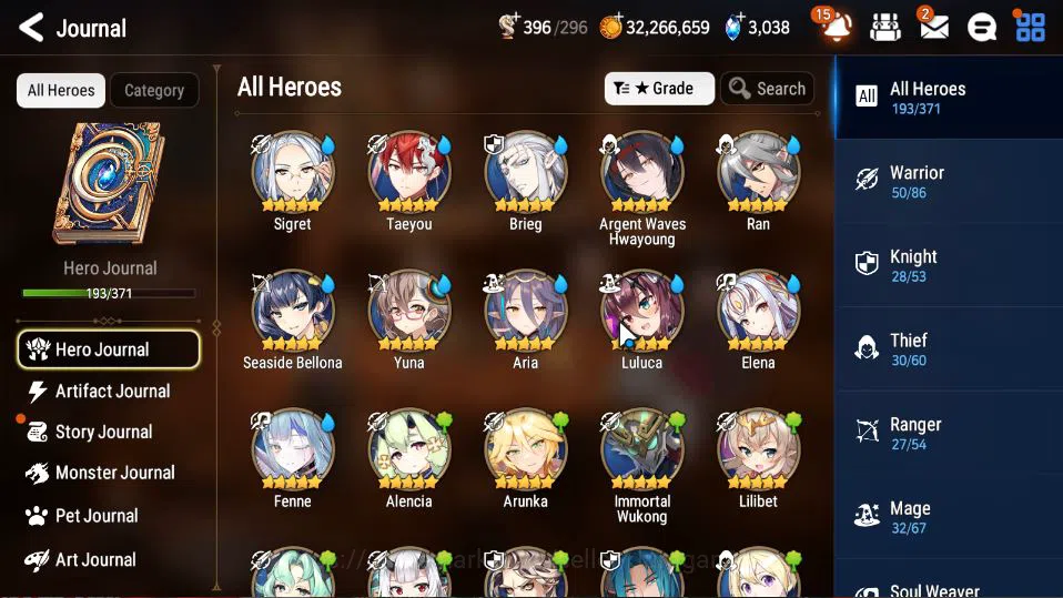 Epic Seven Accounts High-End ASIA|Unverif|14 ML[Boss Arunka,BSHwayoung,LH Cermia,Etc]+Setsuka,AFS Flan,Etc|Bles+POH ON|3K 6