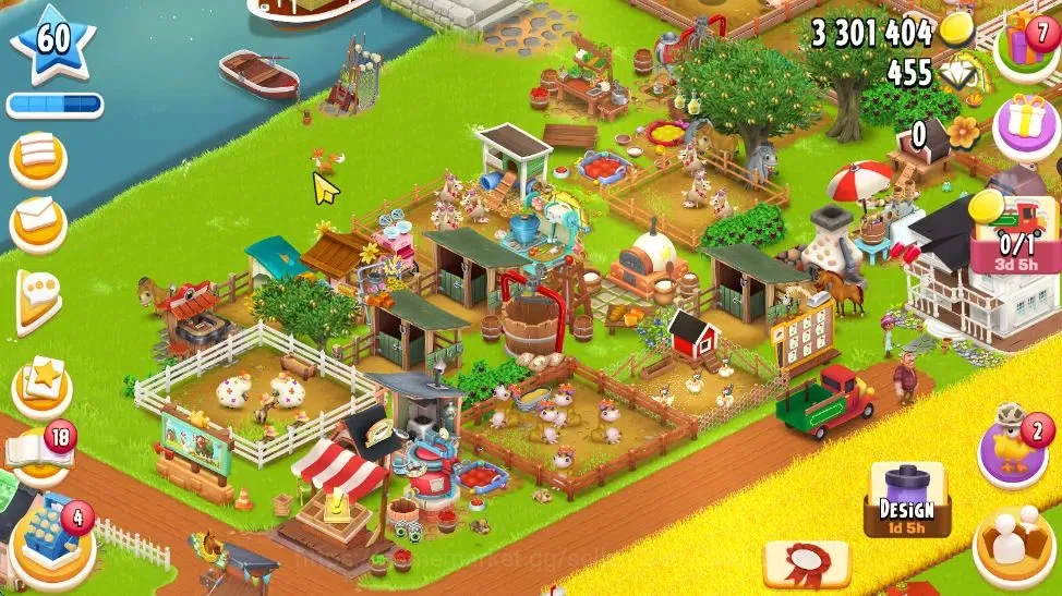 Hay Day Accounts Lvl 60 | Silo Storage 1050 + Barn Storage 4050 + 3 image 4