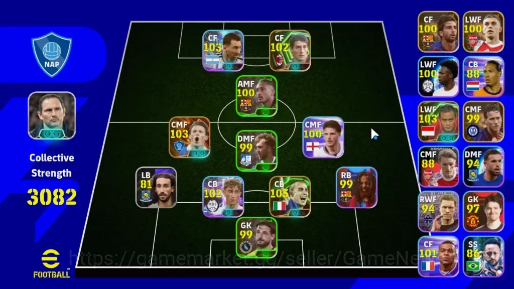 eFootball Accounts Legends & Iconic Players Android|Big Time Scott McTominay|Epic Fabio Cannavaro,Atep,Daniele 1