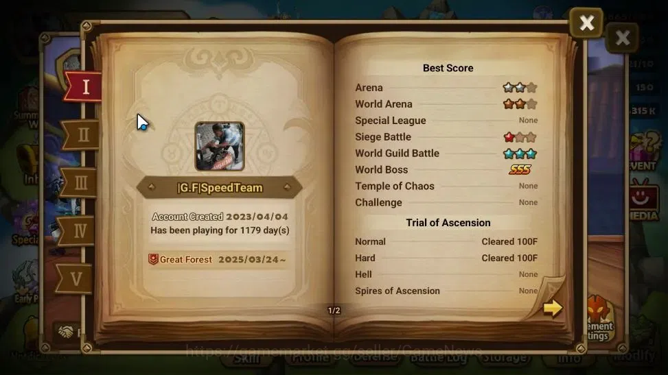 Summoners War: Sky Arena Accounts End-Game GLOBAL Lv100|2 LD[Xiana,Eludia]|55 Total NB5[Leo,Shi Hou,Oliver,Etc]+105 3