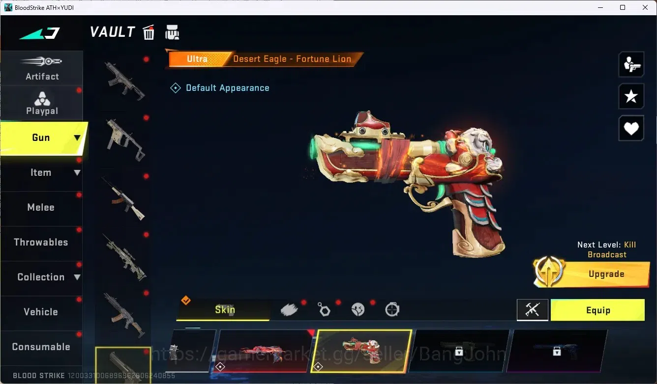 Blood Strike Accounts ASIA|3 Ultra Melee[Lightblade,Axe,Shuriken]|5 Eter image 8