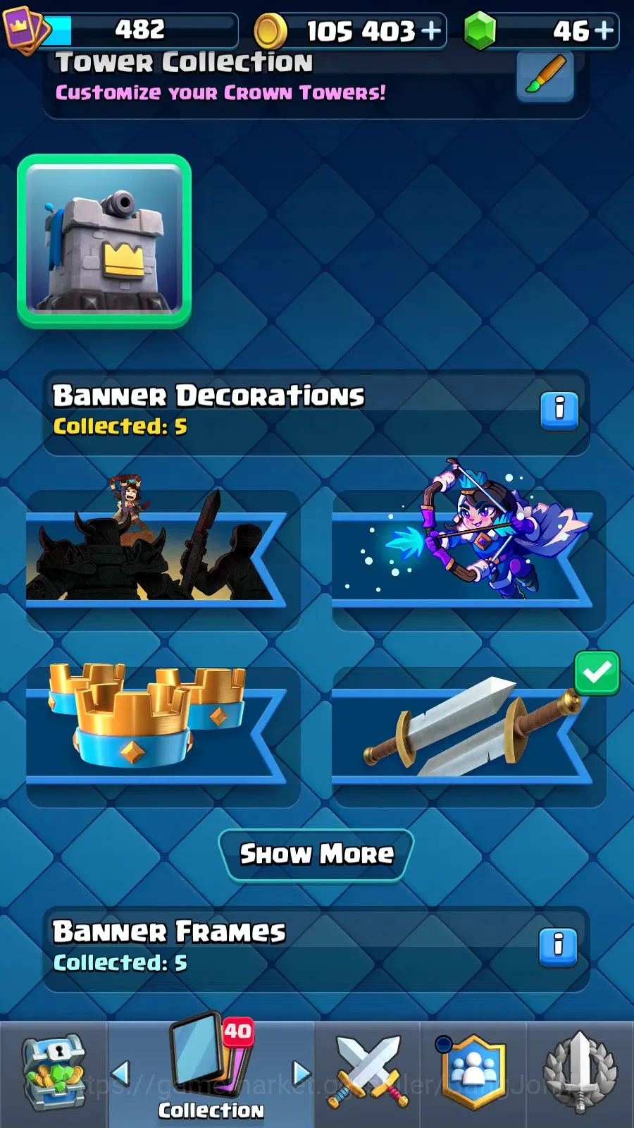 Clash Royale Accounts CL 482|KTL 9|Trophy 3816|1 Hero|5 Evo|Cards 59|Che image 3