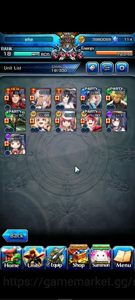 Grand Summoners Accounts Global|Rank 18|11 Ascend|Homura Akemi,Summer Miyu, image 3