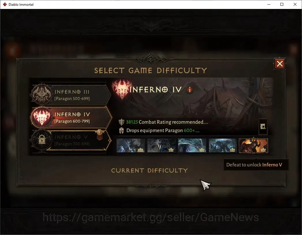 Diablo Immortal Accounts High-End NA-High Heavens|CS ON|Lv60(754)|Demon Hunter|CR 42k|Reso 480|Paragon Vanquisher|Inferno 13