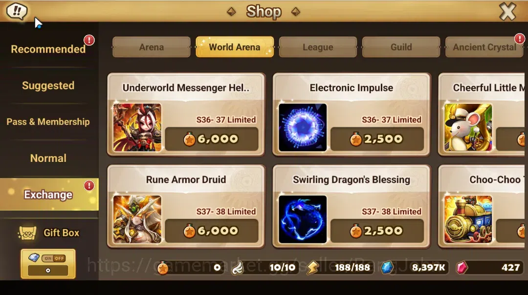 Summoners War: Sky Arena Accounts GLOBAL LV34 1LND Lucifer | NB5 (Leo,Xing zhe,Nana, image 6