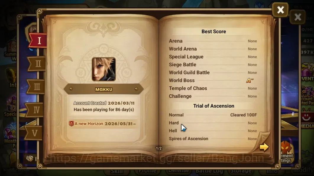 Summoners War: Sky Arena Accounts GLOBAL LV34 1LND Lucifer | NB5 (Leo,Xing zhe,Nana, image 7