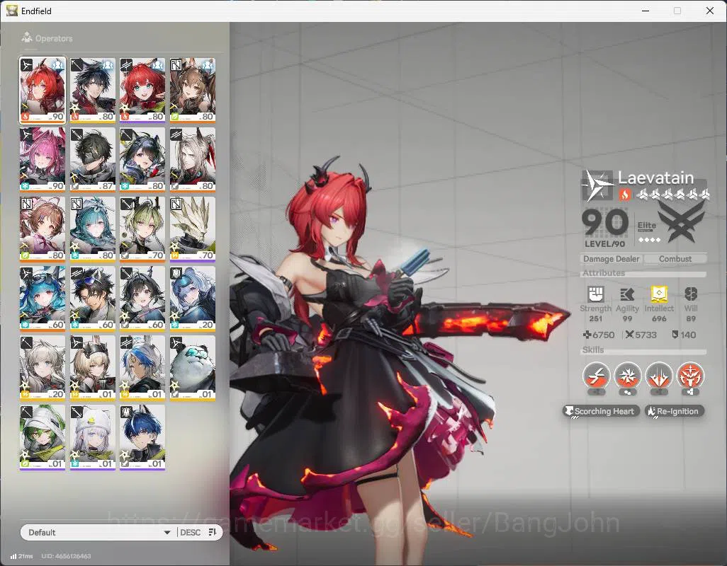 Arknights: Endfield Accounts ASIA | LVL 58 | levatain sign, gilberta sign, Yvon image 4