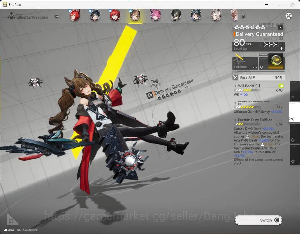 Arknights: Endfield Accounts ASIA | LVL 58 | levatain sign, gilberta sign, Yvon image 6