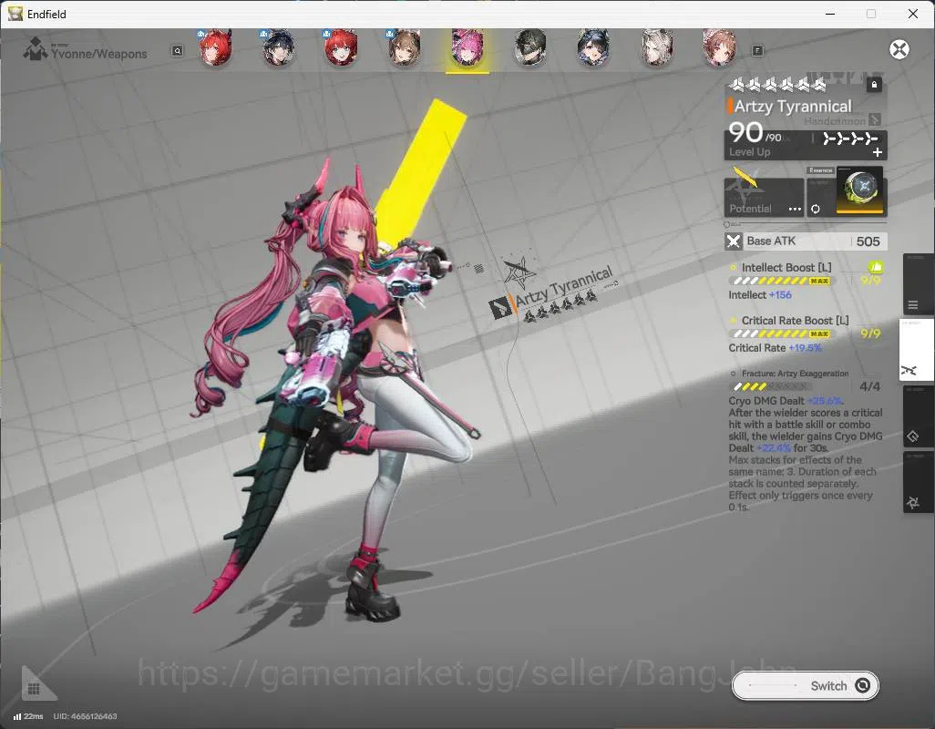 Arknights: Endfield Accounts ASIA | LVL 58 | levatain sign, gilberta sign, Yvon image 7