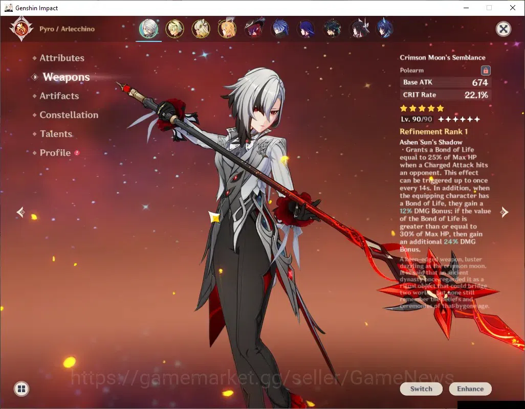 Genshin Impact Accounts ASIA|AR58|PremTeam Skirk|1,8k Primo|10Limited+5(*5 image 17