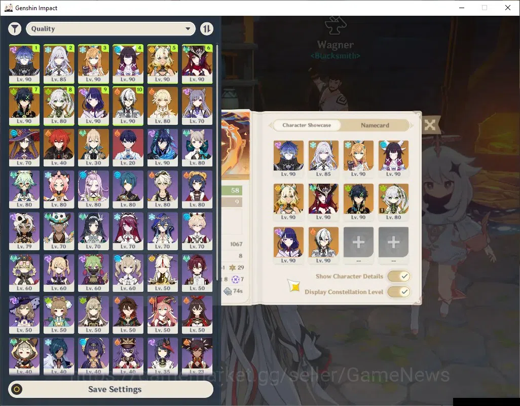 Genshin Impact Accounts ASIA|AR58|PremTeam Skirk|1,8k Primo|10Limited+5(*5 image 2
