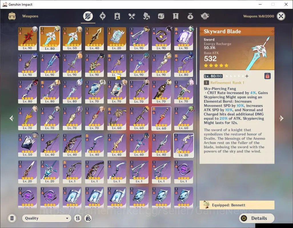 Genshin Impact Accounts ASIA|AR58|PremTeam Skirk|1,8k Primo|10Limited+5(*5 image 20