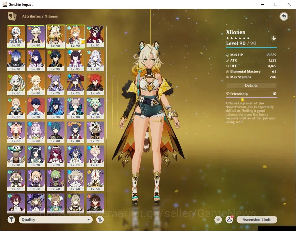 Genshin Impact Accounts ASIA|AR58|PremTeam Skirk|1,8k Primo|10Limited+5(*5 image 4