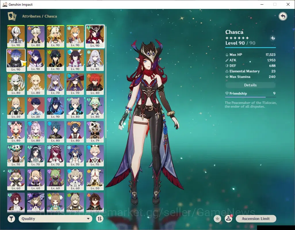Genshin Impact Accounts ASIA|AR58|PremTeam Skirk|1,8k Primo|10Limited+5(*5 image 6