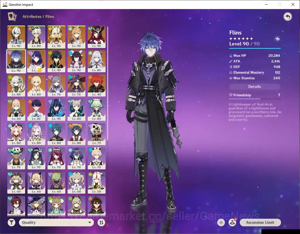Genshin Impact Accounts ASIA|AR58|PremTeam Skirk|1,8k Primo|10Limited+5(*5 image 7