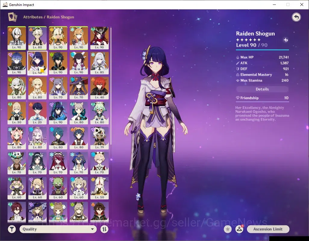 Genshin Impact Accounts ASIA|AR58|PremTeam Skirk|1,8k Primo|10Limited+5(*5 image 8