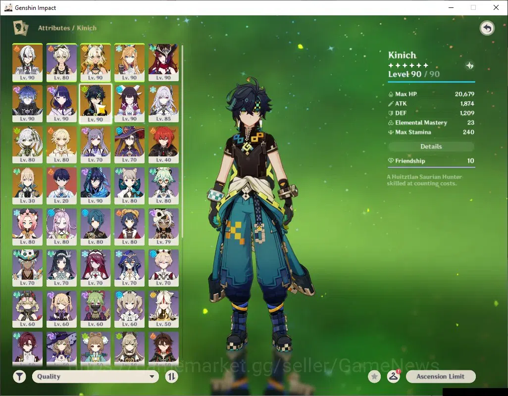 Genshin Impact Accounts ASIA|AR58|PremTeam Skirk|1,8k Primo|10Limited+5(*5 image 9