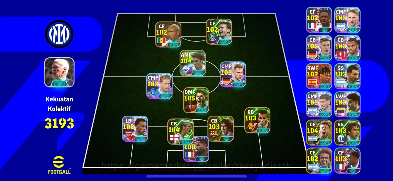eFootball Accounts Legends & Iconic Players COLECTIVE 3193+ | GOOD CHEAPEST 1