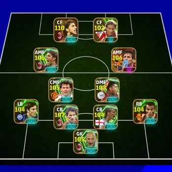 eFootball Accounts High-End 12 manager booster Max power 3254 Messi Kiss the shoes x Ibrahimovic