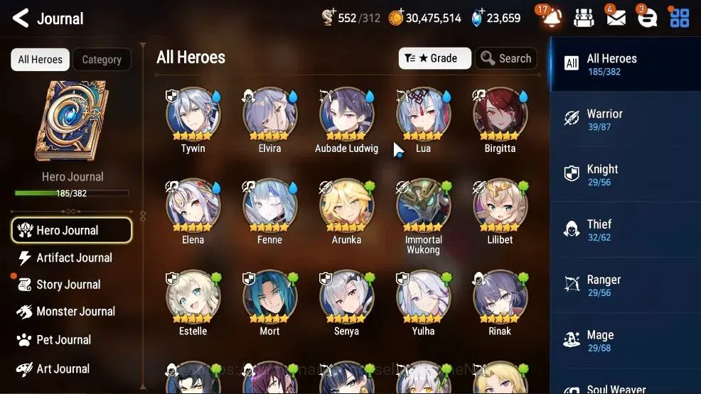Epic Seven Accounts GLOBAL UnVerif|14 ML(Rhiana&Luciel,LOTScales,HarSe image 8