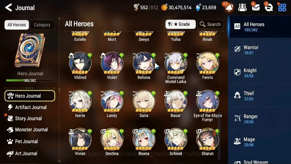 Epic Seven Accounts GLOBAL UnVerif|14 ML(Rhiana&Luciel,LOTScales,HarSe image 9