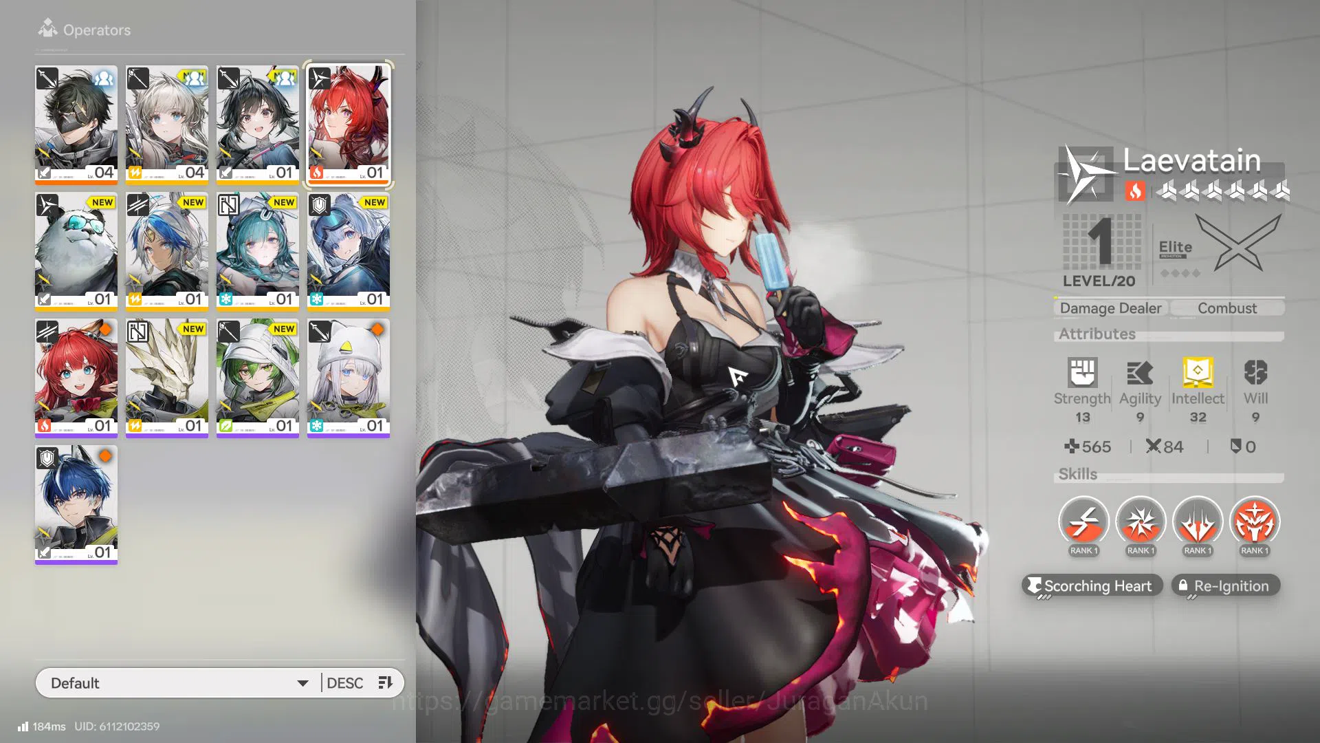 Arknights: Endfield Accounts NA/EU Lv2 Day 2| Fresh Starter Laevatain + W6 Form image 1