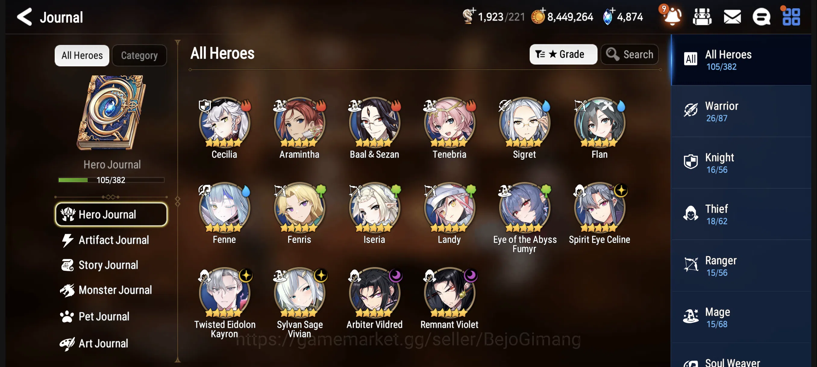 Epic Seven Accounts Starter ASIA New Era Unverif|5 ML(Celine, Kayron, Vivian, Vildred, Violet) + Fenne, Iseria, Landy 1