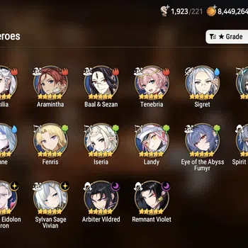 Epic Seven Accounts Starter ASIA New Era Unverif|5 ML(Celine, Kayron, Vivian, Vildred, Violet) + Fenne, Iseria, Landy