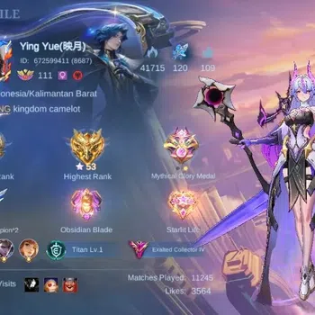 Mobile Legends: Bang Bang Accounts Others Global|Skin 347|Exalted|Legend Alucard,Aspirant Vexana,KOF Karina,PRIME Yu