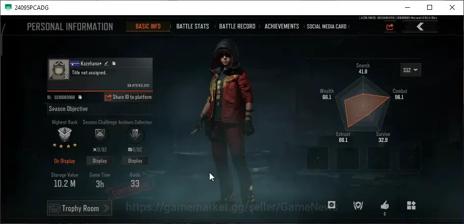 Arena Breakout Accounts MOBILE|Lv30 Legend|SV 10.2M|CV 9.6M|ET AK-74N,V SC image 2