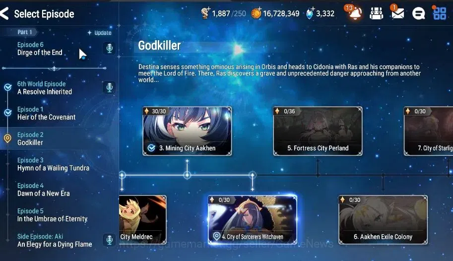 Epic Seven Accounts GLOBAL|UnVerif|4 ML(Rhianna&Luciella,NM Luna,LCerm image 17