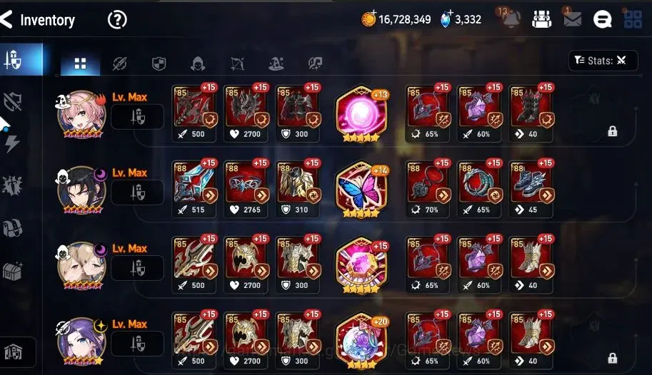 Epic Seven Accounts GLOBAL|UnVerif|4 ML(Rhianna&Luciella,NM Luna,LCerm image 18