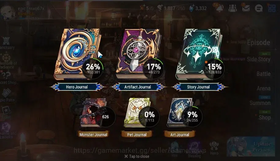 Epic Seven Accounts GLOBAL|UnVerif|4 ML(Rhianna&Luciella,NM Luna,LCerm image 3