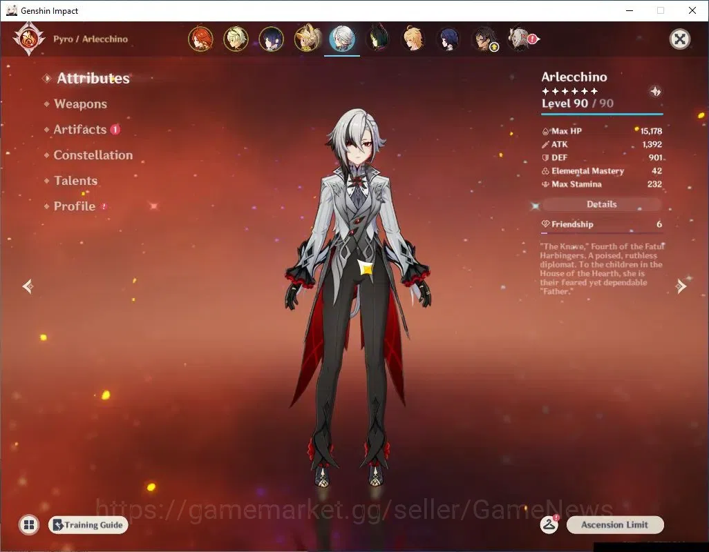 Genshin Impact Accounts ASIA|AR 55|3 Limited+1(*5Weapon)|Mavuika,Arlecchin image 4