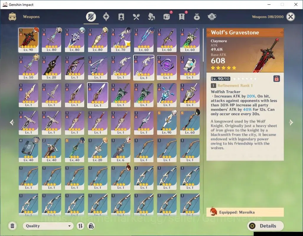 Genshin Impact Accounts ASIA|AR 55|3 Limited+1(*5Weapon)|Mavuika,Arlecchin image 5