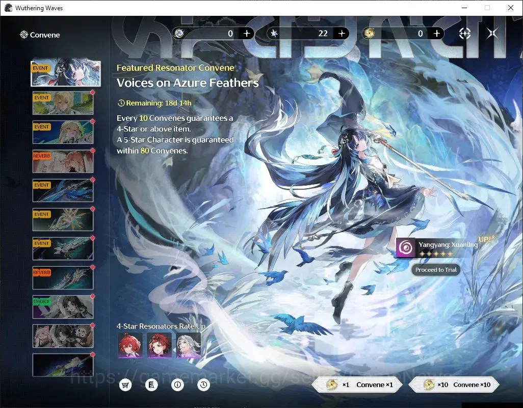 Wuthering Waves Accounts Starter NA |UL 49|4 Limited| (Yangyang:Xuanling,Lynae,Luuk Herssen)+Sign,Rebecca |DB Lvl 29|MC 11