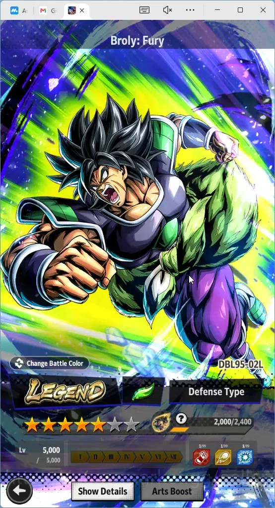 Dragon Ball Legends Accounts High-End Global |Lvl 154|17M Total Power|57 CC|3 LR|5 UL|LR Trunks&Gohan,SSG Shallet,Broly 10