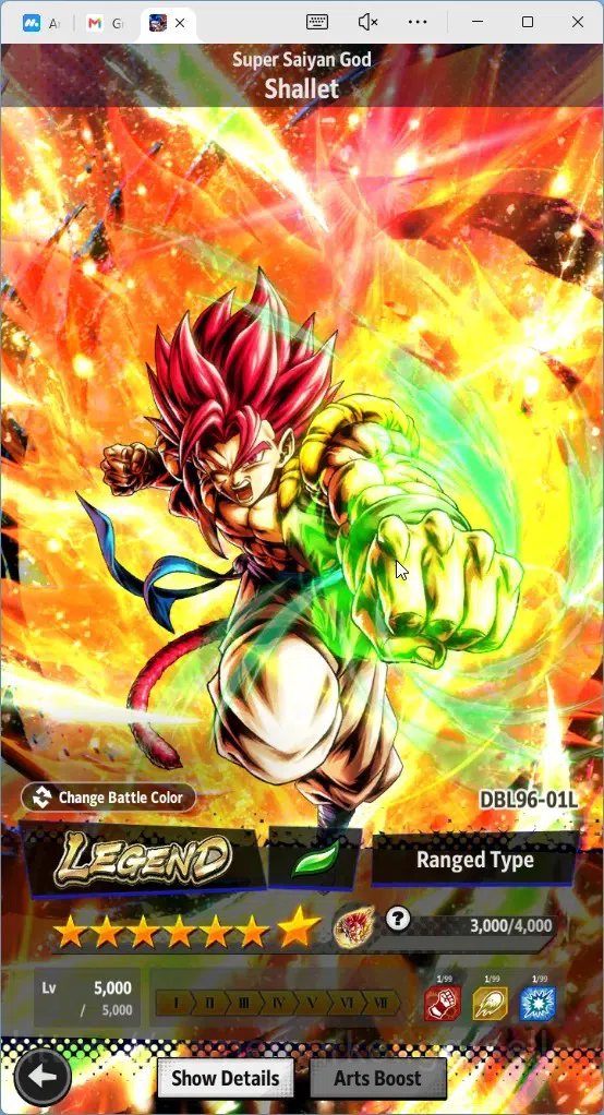 Dragon Ball Legends Accounts High-End Global |Lvl 154|17M Total Power|57 CC|3 LR|5 UL|LR Trunks&Gohan,SSG Shallet,Broly 9