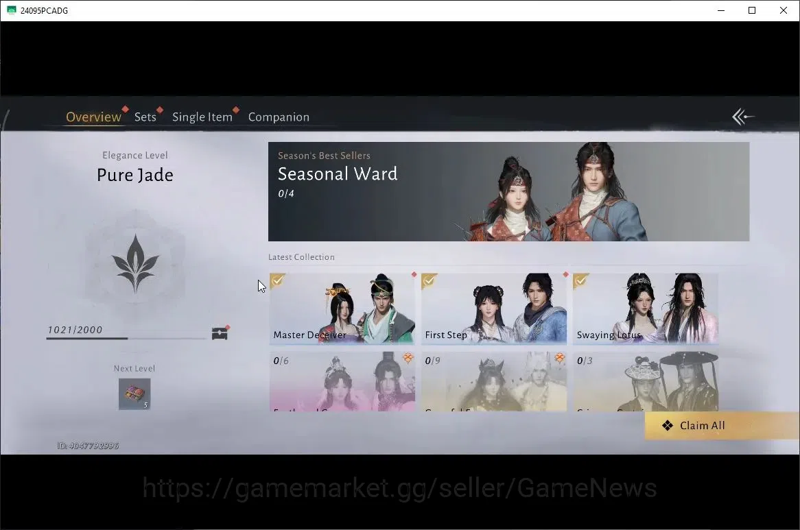 Where Winds Meet Accounts GLOBAL|Lv 5|GS 3682|1 Harmonic Core|Nameless Sword image 12