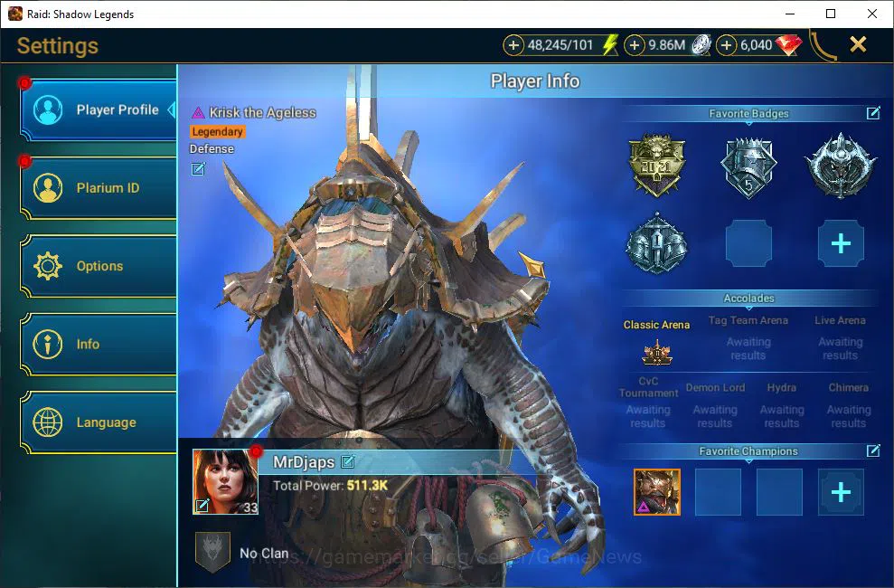 Raid: Shadow Legends Accounts Lv33 511K Power|1 Mythic(Ash'ner Dragonsoul)+26 Le image 2